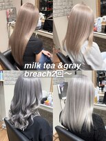 ワンスタイル(One style)&nbsp;【ケアブリーチ2回】ハイトーンカラー＋髪質改善トリートメント
