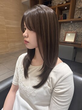トップヘアーヒルズ 安城(TOP HAIR HILLS) 顔まわりレイヤーでつくる、柔らかロングスタイル