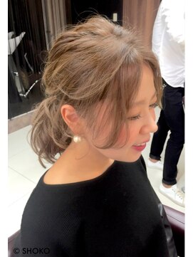 フラッグ ヘアー 天神西通り店(Flag HAIR) こなれポニーテール