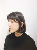 クロップ エス 茅ヶ崎本店(crop es)&nbsp;もみあげにダブルカラーでひとひねりボブ