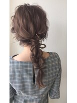 【Euphoria】ローポニー編みおろし リボンアレンジ担当長谷川壮