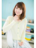 揺らぎカールの…お嬢様セミディ