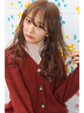 ヘアースペースシャルム (HAIR SPACE Charme) 【Charme】　イエローベージュ♪ ゆる巻きシースルーロング