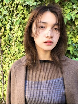 マーシィ(MARCIE) くびれ小顔ミディアム×グレージュカラー/オリーブグレージュ