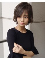 エル(LE)&nbsp;【LE】アッシュグレージュ/ショート/顔周りカット/前髪カット