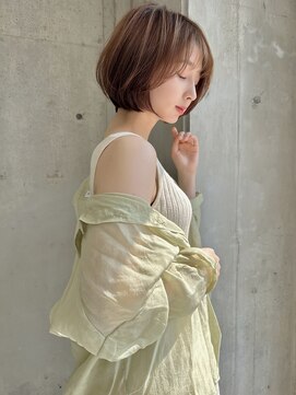 ロンド アンブル 四条烏丸(Lond ambre) 【Lond ambre】伊藤ガク チョコレートカラー/ショート/ボブ/前髪