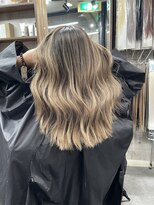 ラフ(LAFF) #バレイヤージュ#グレージュカラー#ボブウルフ#ココアベージュ