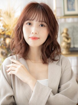 カバーヘア ブリス 大宮西口(COVER HAIR bliss) 透け感ベージュピンク外国人風くびれミディa大宮20代30代40代