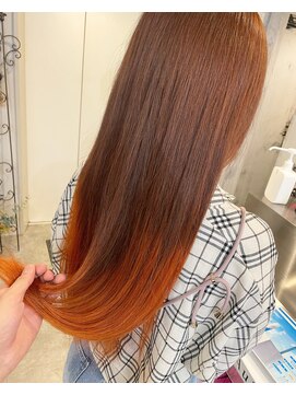 ヘアスタジオニコ(hair studio nico...) グラデーション★オレンジ★