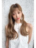 アイディーオージャパン(i.d.o japan) ミルクティーベージュ×ロングヘア×フルバング