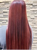 20代30代40代シークレットハイライト立体感レッドブラウンロング
