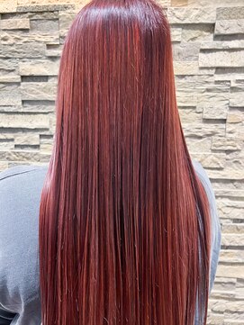 ヘアーレナータ 八王子(HAIR RENATA) 20代30代40代シークレットハイライト立体感レッドブラウンロング