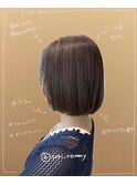 横顔も首もシルエットもキレイに見える【ボブ】