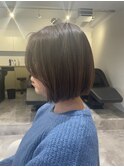 20代30代40代◎イメチェン似合わせカットベージュボブ