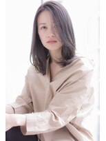 ラフ フロム ガーデン(Laf from GARDEN)&nbsp;【寺尾拓巳】大人かわいいグレージュひし形ストレートミディ