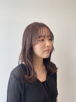 サラ ビューティー サイト 古賀店(SARA Beauty Sight)&nbsp;レッドブラウン/暖色系カラー/透明感カラー/ゆるふわ巻き