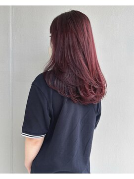 ディーカヘアー(Di KA HAIR) ボルドーレッド/ロングレイヤー/TAKUMI