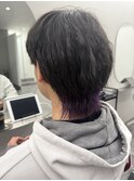 MEN’S HAIR/ブルーブラック/フェザーパーマ/木更津