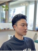 ツーブロックショート