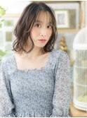 韓国風インナーカラー大人ハイライトロブヘアh3戸頭20代30代40代
