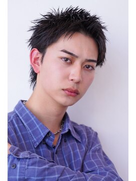 ユウ 渋谷(U) メンズ束感ベリーショートピンパーマスパイカーショート