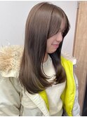 ミルクティーブラウン透明感カラー＊ロングレイヤーカット