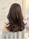 韓国くびれヘア×グレージュカラー