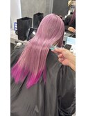 ピンク×ビビッドピンク