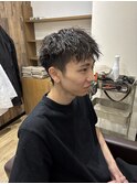 ツイストピンパーマ×ショート