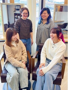 年齢やライフスタイルに寄り添う、女性目線のカウンセリング◎上質なヘアケアで心まで軽くなる。