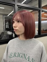 ニコ トウキョウ 渋谷(nico TOKYO)&nbsp;ダブルカラーチェリーレッドピンクブラウンボブ