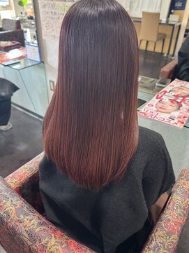 キャパジャストヘアー(CAPA just hair) 赤茶ボルドーカラーワインレッド