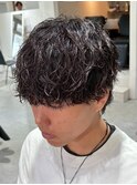<>波巻きパーマ/スパイラルパーマ/メンズサロン/メンズ/眉毛