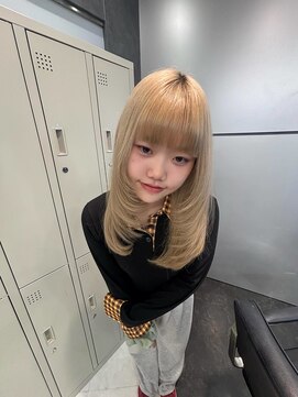 ワンズ ナゴヤ ヴィラ 名古屋栄(ONE's NAGOYA VILA) 黒髪クラゲヘアー/オリーブグレー/小顔ココアベージュ