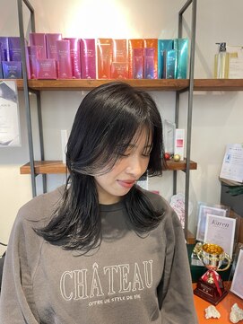 ローグ(Logue) 韓国風艶感暗髪レイヤーミディアム