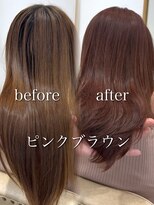 アルティーナ(altina) 【ビフォーアフター】ピンクブラウン/レイヤーカット