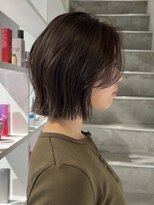 ヨーク(YOKE) レイヤーボブくびれボブくびれミディアムヘーゼルブラウン