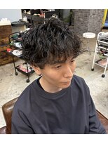 ショートオンリーサロントス(short only salon TOSS)&nbsp;ランダム波巻きマッシュ