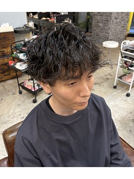 ショートオンリーサロントス(short only salon TOSS) ランダム波巻きマッシュ
