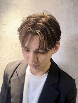 グラマラス GLAMOROUS アッシュカラー×メンズハイライト