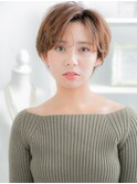 アンブレラカラーブリーチなしハンサムショートウルフc8上尾30代