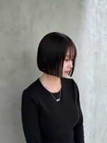 エトワールプラス 暗めカラー切りっぱなしボブ11.16