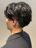 オンフ(ONFFO)&nbsp;マッシュボブ スパイラルパーマ 20代 束感 メンズパーマ