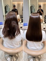 アース 渋谷店(HAIR&MAKE EARTH) 艶髪ミディアム美髪縮毛矯正