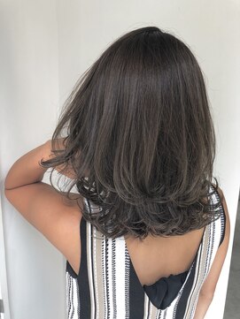 フォーク(FOLK) 恵比寿×YAMATO 外国人風ナチュラルハイライト_レイヤー外ハネ