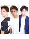 サイドグラデーション・スリークショート 前髪かきあげもOK眉毛