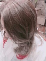 ミライ ヘアーサロン(MIRAI hairsalon) 裾カラー×ピンク