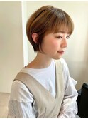 表参道sheta／中澤美緒 ココアベージュ　くびれショート