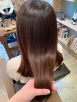 ロータス ヘアデザイン(LOTUS hair design.) 髪質改善ナチュラルストレートスタイル【縮毛矯正】