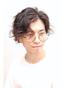 ヘアーアンドグルーミング ヨシザワインク(HAIR&GROOMING YOSHIZAWA Inc.) 【ヨシザワ人形町】スパイラルパーマサイドパートツーブロック